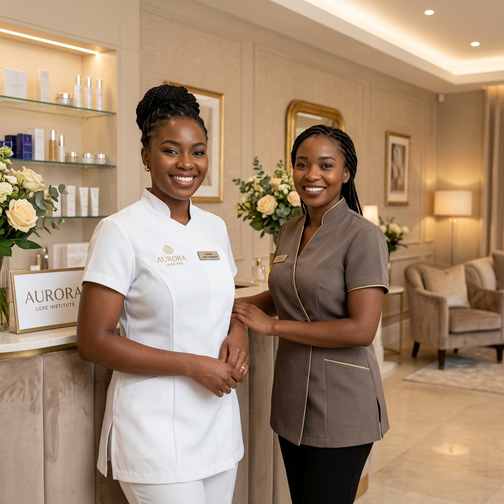 L'équipe professionnelle d'Élégance Beauté, expertes en soins esthétiques
